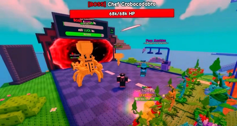 Chef Crabacadabra boss standing in the arena